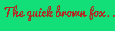 Image with Font Color AE2C23 and Background Color 12DF78